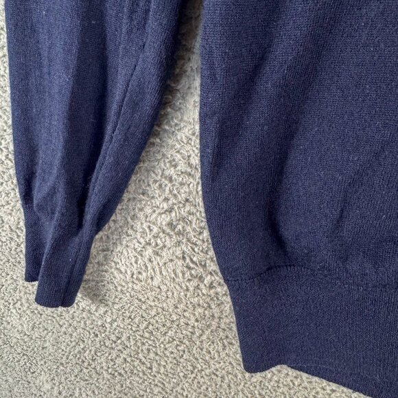 Peter Millar Sweater Mens XL Blue Wool Silk Blend Grandover Resort Golf Preppy‎ - Picture 6 of 13